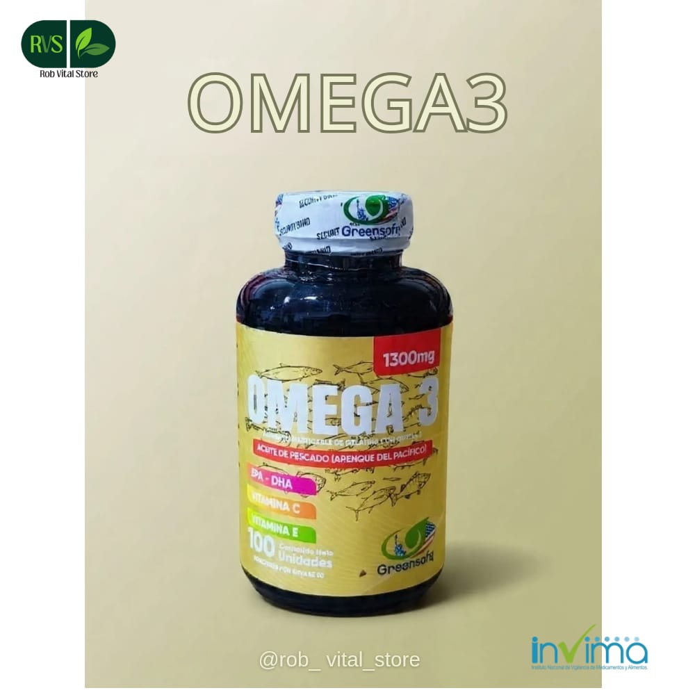 Omega3 x 100 Cap Softgel Greensofg