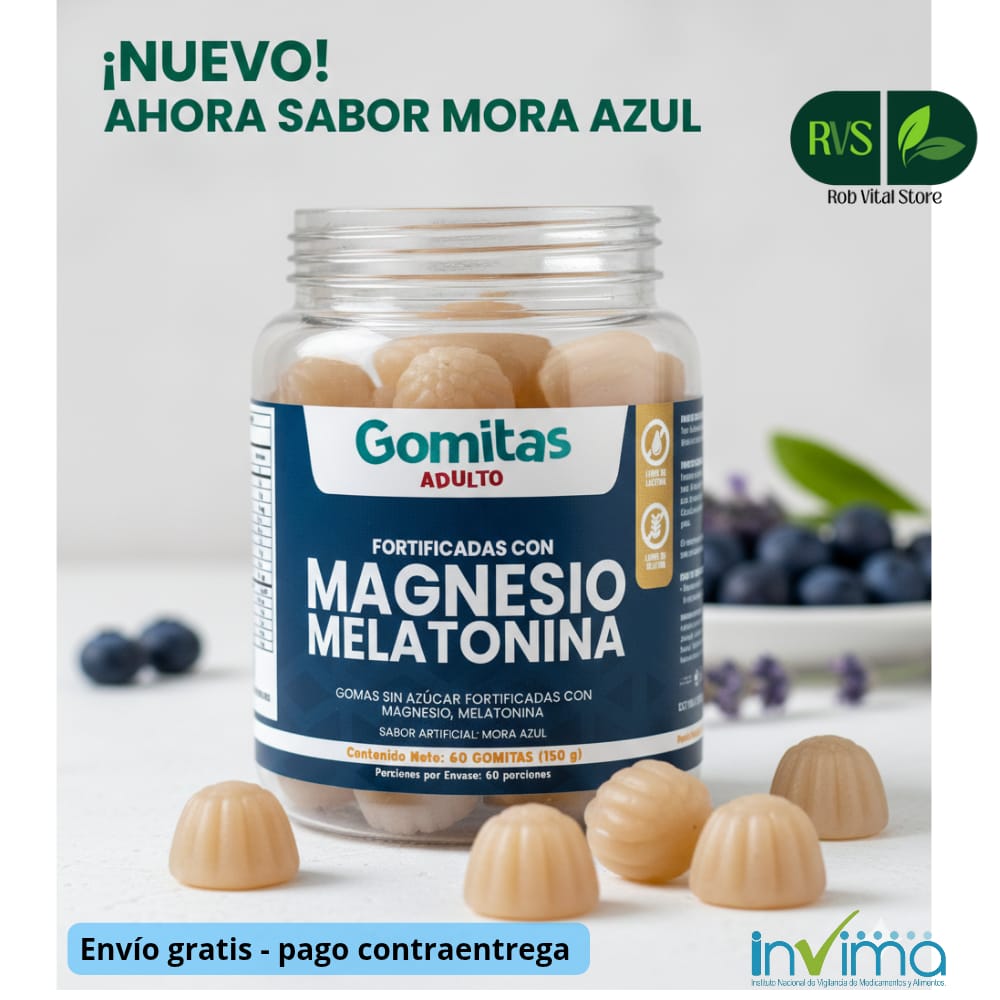 Gomitas Magnesio y Melatonina x 60 Gomitas