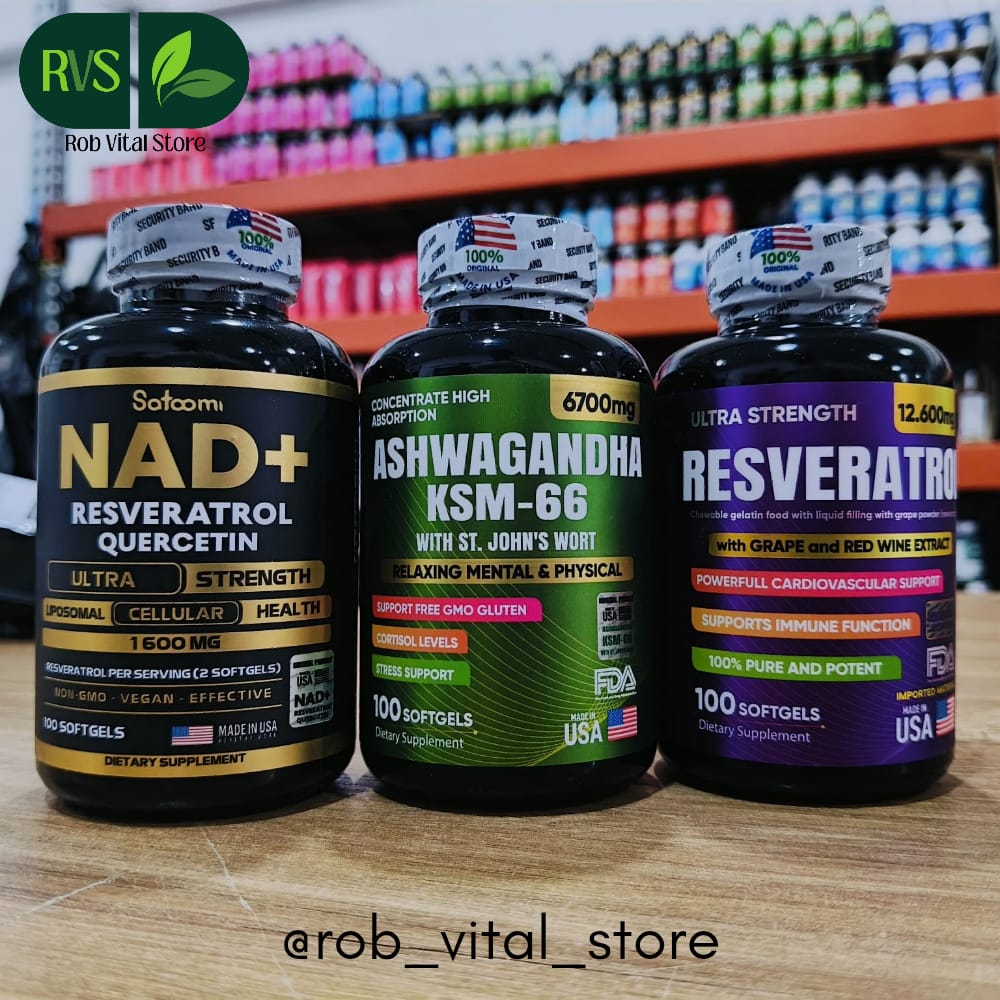 Combo NAD + Ashwagandha + Resveratrol