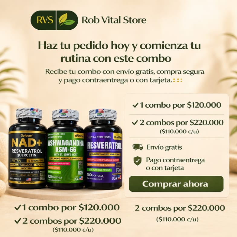 Combo NAD + Ashwagandha + Resveratrol