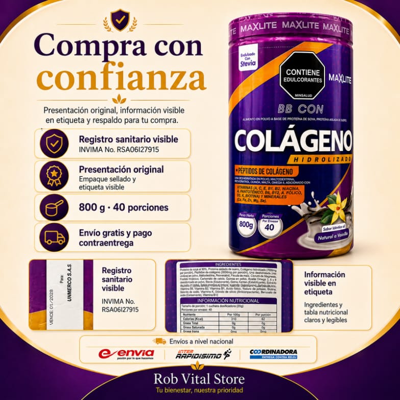Colageno Maxlite X 800 GR