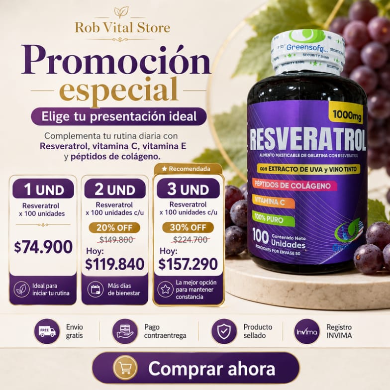 Resveratrol 3 Frascos Greensofg