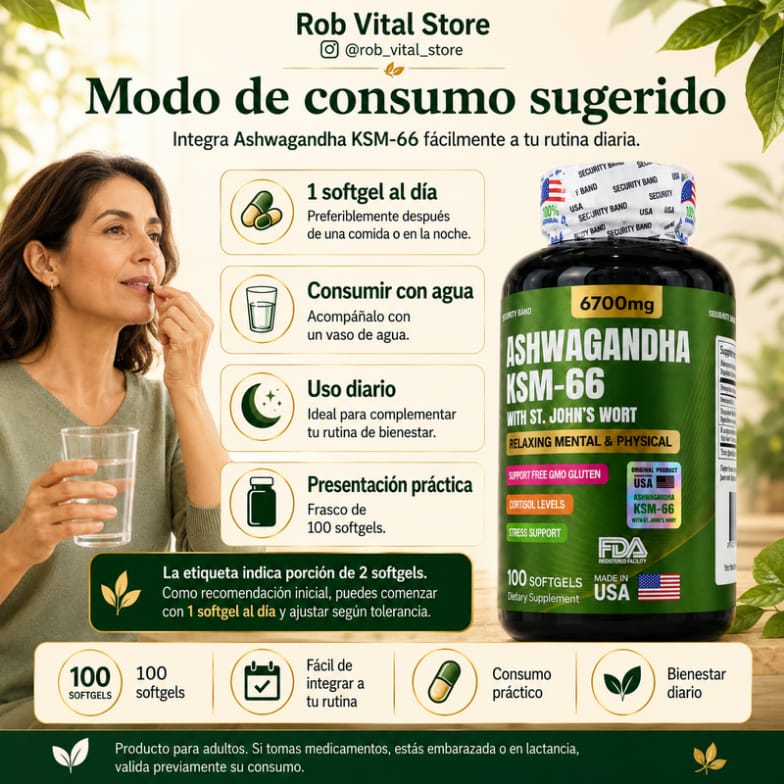 Ashwagandha original KSM66 x100 softgels