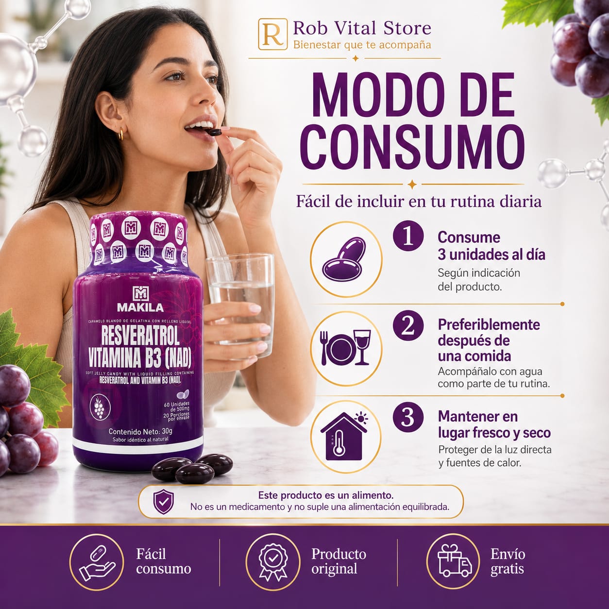 RESVERATROL CON VITAMINA B3