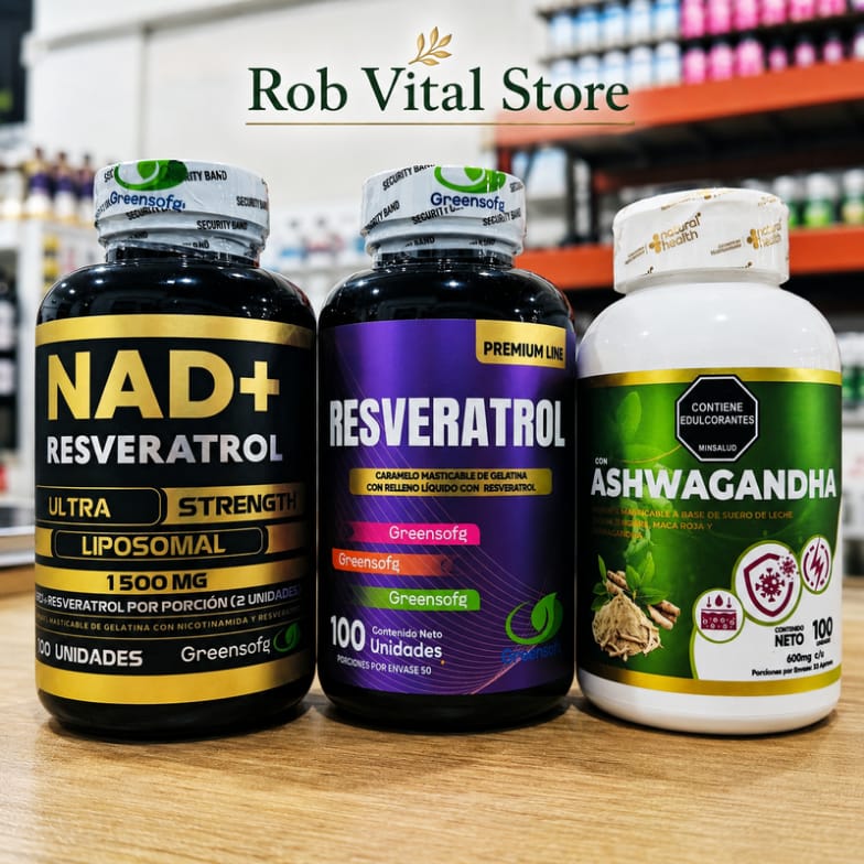 COMBO 360 NAD + ASHWAGANDHA + RESVERATROL