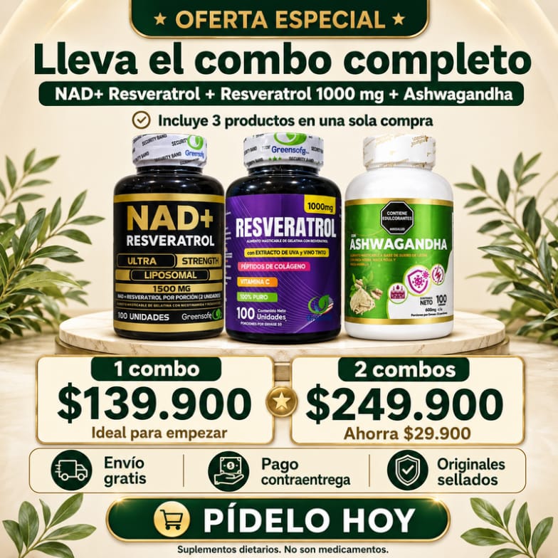COMBO 360 NAD + ASHWAGANDHA + RESVERATROL