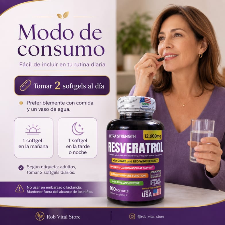 Resveratrol x 100 softgels